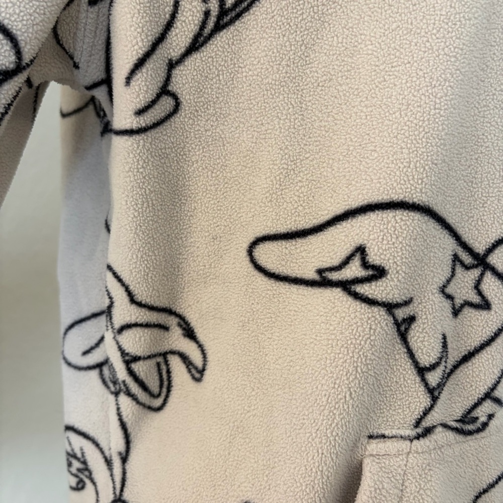 H&M Disney Wizard Mickey‎ Mouse Cream Fleece Hoodie XS - Picture 11 of 15